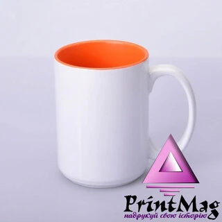 ЧАШКА КОЛЬОРОВА BIG 425 ml, colored inside (ORANGE) КОЛІР ТІЛЬКИ ВСЕРЕДИНІ