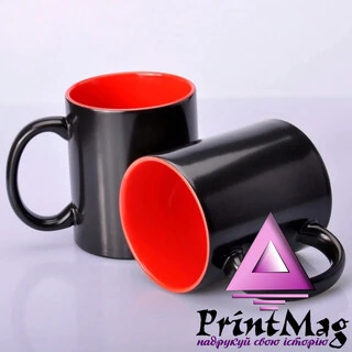 ЧАШКА СУБЛІМАЦІЙНА ХАМЕЛЕОН FULL НАПІВМАТОВА ЧЕРВОНА