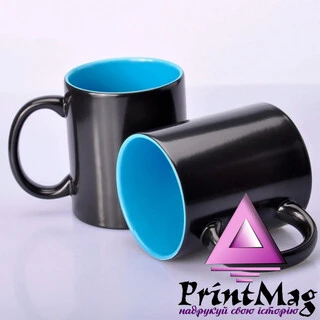 ЧАШКА СУБЛІМАЦІЙНА ХАМЕЛЕОН FULL НАПІВМАТОВА БЛАКИТНА