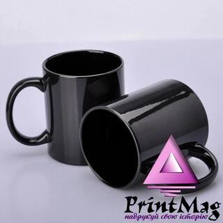 ЧАШКА СУБЛІМАЦІЙНА ХАМЕЛЕОН FULL НАПІВМАТОВА ЧОРНА
