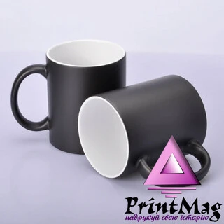 ЧАШКА СУБЛІМАЦІЙНА ХАМЕЛЕОН МАТОВА ЧОРНА