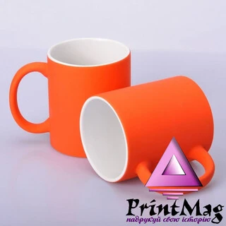ЧАШКА СУБЛІМАЦІЙНА ХАМЕЛЕОН МАТОВА ПОМАРАНЧЕВА