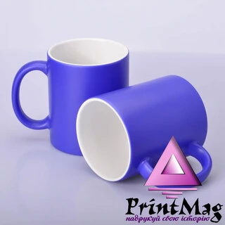 ЧАШКА СУБЛІМАЦІЙНА ХАМЕЛЕОН МАТОВА БЛАКИТНА