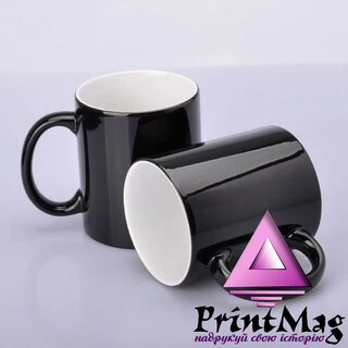 ЧАШКА СУБЛІМАЦІЙНА ХАМЕЛЕОН ГЛЯНЕЦЬ ЧОРНА