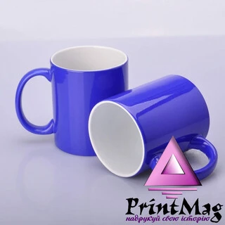 ЧАШКА СУБЛІМАЦІЙНА ХАМЕЛЕОН ГЛЯНЕЦЬ БЛАКИТНА