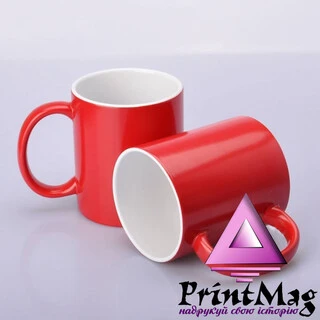 ЧАШКА СУБЛІМАЦІЙНА ХАМЕЛЕОН ПОЛУМАТОВА ЧЕРВОНА