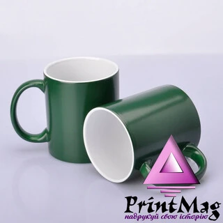ЧАШКА СУБЛІМАЦІЙНА ХАМЕЛЕОН НАПІВМАТОВА ЗЕЛЕНА