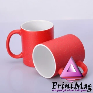 ЧАШКА СУБЛІМАЦІЙНА ХАМЕЛЕОН З БЛИСКІТКАМИ ЧЕРВОНА