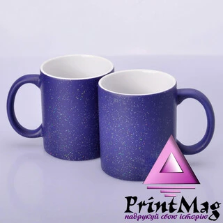 ЧАШКА СУБЛІМАЦІЙНА ХАМЕЛЕОН З БЛИСКІТКАМИ СИНЯ