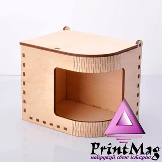 УПАКОВКА ДЛЯ ЧАШОК 330мл ФАНЕРА БЕЗ ВІЗЕРУНКА