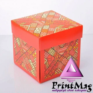 УПАКОВКА ДЛЯ ЧАШОК 330мл З КРИШКОЮ ЧЕРВОНА - 1