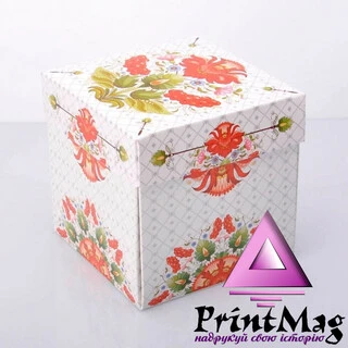 УПАКОВКА ДЛЯ ЧАШОК 330мл З КРИШКОЮ ПЕТРИКІВСЬКИЙ ОРНАМЕНТ - 1