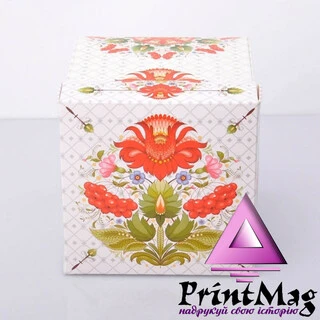 УПАКОВКА ДЛЯ ЧАШОК 330мл З КРИШКОЮ ПЕТРИКІВСЬКИЙ ОРНАМЕНТ - 1