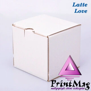 УПАКОВКА ДЛЯ ЧАШОК LOVE, LATTE БІЛА - 1