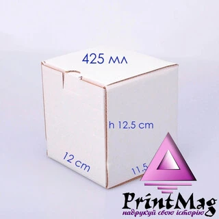 УПАКОВКА ДЛЯ ЧАШОК 425мл БІЛА - 1