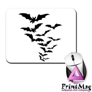 Килимок для миші з кажанами