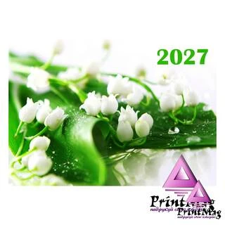 Квартальний календар на 2027р "Біла конввалія"