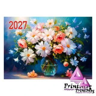 Квартальний календар на 2027р "Букет"