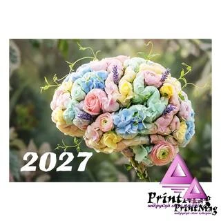 Квартальний календар на 2027р "Букет-антистрес"