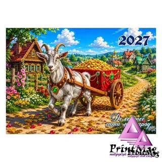 Квартальний календар на 2027р "До кожної хати по скарбу"