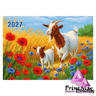 Квартальний календар на 2027р "Макове поле"