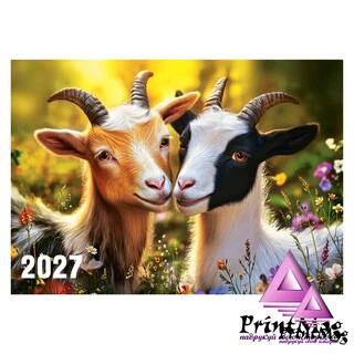 Квартальний календар на 2027р "Пара кізок"
