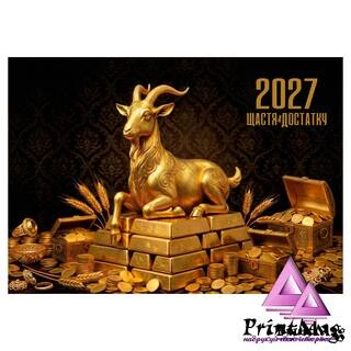 Квартальний календар на 2027р "Рік достатку"
