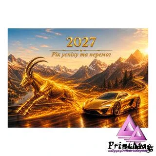 Квартальний календар на 2027р "Рік успіху та перемог"