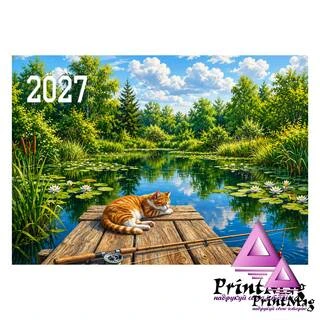 Квартальний календар на 2027р "Рудий рибалка"