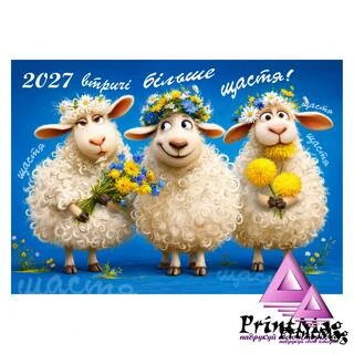 Квартальний календар на 2027р "Втричі більше щастя"