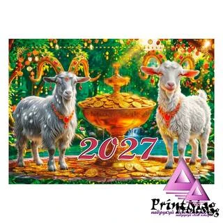 Квартальний календар на 2027р "Золотий фонтан успіху"