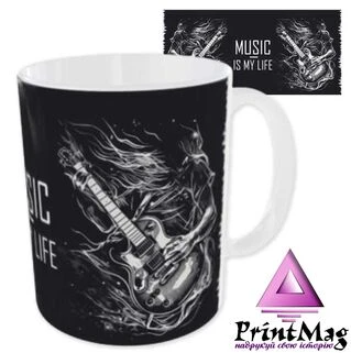 Чашка &laquo;Музиканту&raquo;/ Music is my life