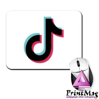 Килимок для миші Логотип Tik Tok&nbsp;